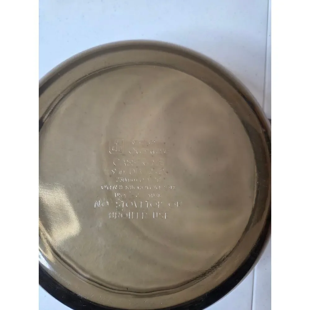 Vintage Anchor Hocking 2 Quart Amber Brown 9